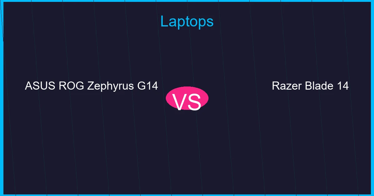 ASUS ROG Zephyrus G14 vs Razer Blade 14 - Laptops comparison
